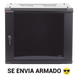 Gabinete de Pared / 6UR / 19in / 450mm Profundidad / 60kg Carga / Acero Negro | SIERRA STORE