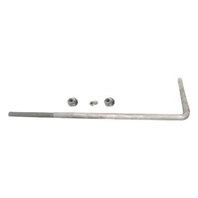 Ancla en L / 3/4' / 62 x 22 cm / Galvanizado por Inmersión en Caliente / 1 Pieza | SIERRA STORE