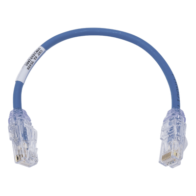 PANDUIT UTP28X1BU - Cable de Parcheo UTP Cat6A / 28AWG / CM-LSZH / 0.3 m (1 Pie) / Azul | SIERRA STORE