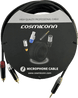 Cable Audio 3.5mm a 2 RCA / Diferenciador Blanco y Rojo / Conectores Negros / 5m (16.4 ft) | SIERRA STORE