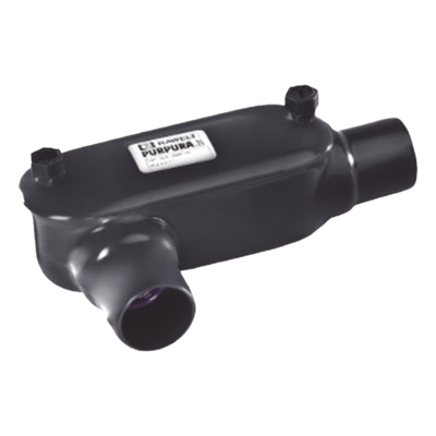 Caja Condulet tipo T / Recubrimiento PVC 40 mils / Rosca NPT 3/4" (19 mm) / Aluminio Diecast / IK09 / 0.26 kg | SIERRA STORE