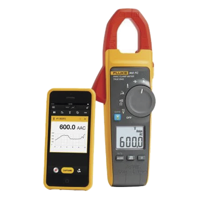 Pinza Amperimétrica / RMS Verdadero / 600A CA / Temperatura -10°C a 400°C / Capacitancia 1000µF / Inalámbrico / CAT III 600V CAT IV | SIERRA STORE