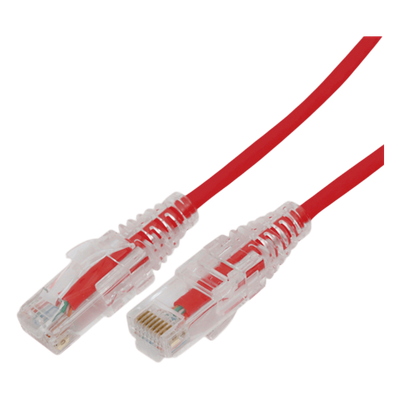 LINKEDPRO BY EPCOM LP-UT6A-500-RD-28 - Cable de Parcheo Slim UTP Cat6A / 5 m (16.40 ft) / 28 AWG / RJ45 / Rojo | SIERRA STORE