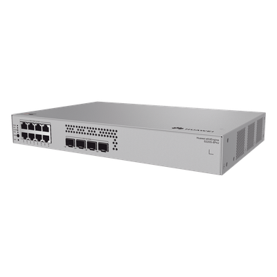Switch Administrable PoE Capa 2 / 8 puertos Gigabit PoE / 4 puertos 2.5GE SFP Uplink / 128 W / 36 Gbps / Gestión en Nube | SIERRA STORE