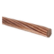 Cable Eléctrico de Cobre Desnudo Semiduro / 7 Hilos Concéntricos / Cal. 4/0 AWG (211,6 mm²) / Rollo 100 m (328 pies) | SIERRA STORE