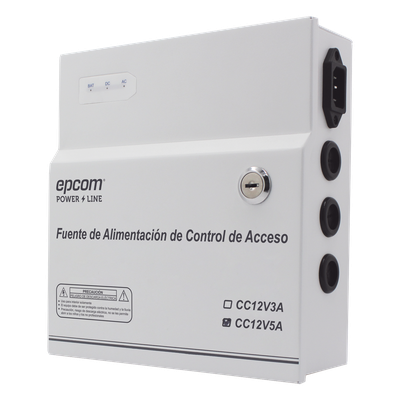 Fuente de Alimentación Regulada / 11-15 Vcc / 5 A / Respaldo con Batería Externa / Temporizador 0-45 s / Entrada Universal 96-264 Vca | SIERRA STORE