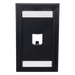 PANDUIT CFPE1BLY - Placa de Pared Vertical / 1 Puerto Mini-Com / Espacio para Etiquetas / ABS Negro | SIERRA STORE