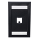PANDUIT CFPE1BLY - Placa de Pared Vertical / 1 Puerto Mini-Com / Espacio para Etiquetas / ABS Negro | SIERRA STORE