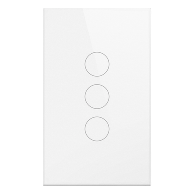 Interruptor Inteligente Wi-Fi / 3 Circuitos / 100V-250V / 2.4 GHz / Control por Voz / Panel de Vidrio Templado | SIERRA STORE