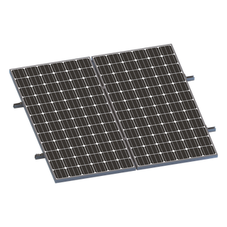 Kit de Minirieles / Soporte 1x2 Paneles Solares / Aluminio Anodizado / Módulos 35mm / 12 Tornillos Autoperforantes | SIERRA STORE