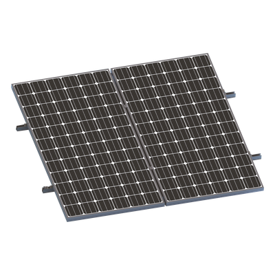 Kit de Minirieles / Soporte 1x2 Paneles Solares / Aluminio Anodizado / Módulos 35mm / 12 Tornillos Autoperforantes | SIERRA STORE