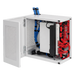 Gabinete de Pared 12U / Acero 1.9 mm / Puerta L 120° / Rack 19" / RAL 7035 / 1219 x 610 x 313 mm | SIERRA STORE