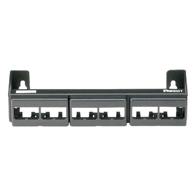 PANDUIT CWPP12WBL - Panel de Parcheo Modular / 12 Puertos / Mini-Com / Montaje en Pared / 228.6 x 44.45 x 63.5 mm / 9 x 1.75 x 2.5 | SIERRA STORE