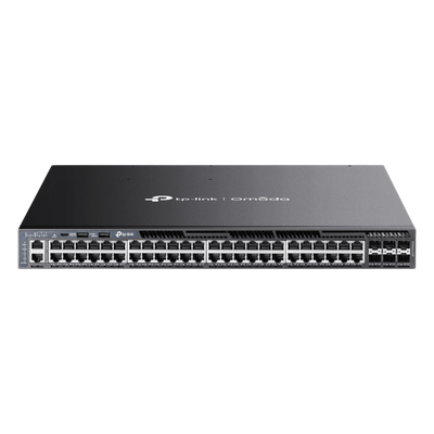 Switch Administrable L3 / 48 Puertos Gigabit / 6 SFP+ 10G / PoE 1440 W / Conmutación 216 Gbps / Ruteo Dinámico / Fuente Redundante | SIERRA STORE