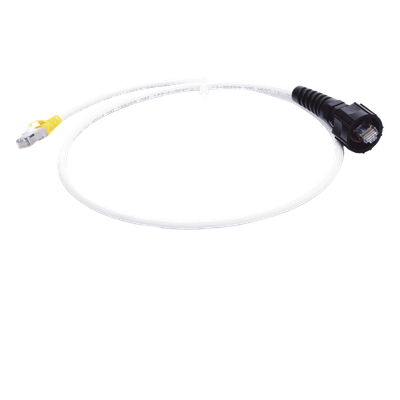 SIEMON XC6A-S10-B05 - Patch Cord / Cat6A S/FTP / T568A/B / CM/LS0H1 / 3.05 m (10 ft) / Blanco y Amarillo | SIERRA STORE