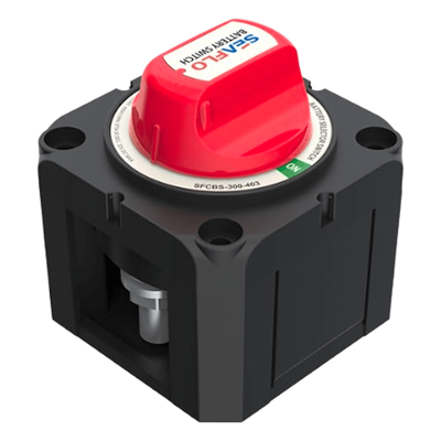 Interruptor Desconexión Batería / 275A DC Continuo / 900A DC Arranque / IP68 / Terminales Cobre M10 / Montaje Superficie y Panel | SIERRA STORE