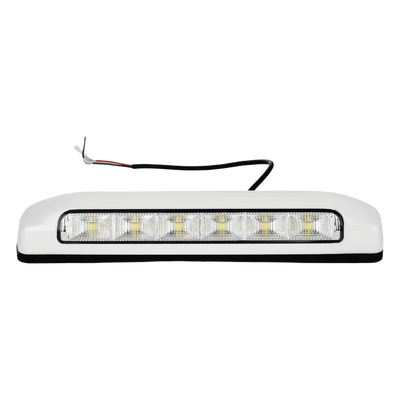 Luz de Escena LED / 6 LED / 75 lm / IP67 / 12-24 VCC / 0.1 A / 203 x 41 x 29 mm / 8 x 1.6 x 1.1 in / -30°C a +50°C / Bisel Blanco | SIERRA STORE