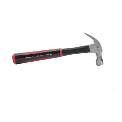 Martillo de uña curva 16 onzas anti vibración, cabo de fibra de vidrio. | SIERRA STORE