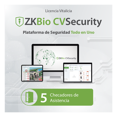 Licencia de Software / Administración de 5 Dispositivos / Tiempo y Asistencia / Control de Acceso / Paneles InBio e InBioPro | SIERRA STORE