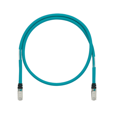 PANDUIT ISTPH6X1MTL - Patch Cord Cat6A Industrial 600V / Blindado SF/UTP / 26 AWG / 1 Metro (3.28 Pies) / Aqua | SIERRA STORE