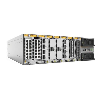 Chasis modular Layer 3+ / 8 ranuras / Tela 2.6 Tbps escalable a 10 Tbps / Conectividad 2.5G/5G / MACsec / FIPS 140-2 | SIERRA STORE