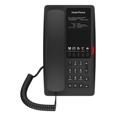 Teléfono IP Hotelero / Wi-Fi 6 Dual-Band / 2 Líneas SIP / 5 Teclas Programables / PoE 802.3af / USB-A / Audio HD | SIERRA STORE