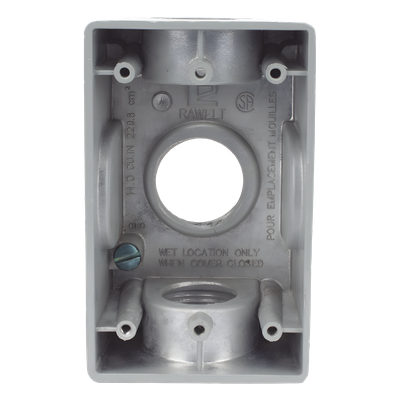 Caja Condulet / 1" (25.4 mm) / Tres Bocas / Aluminio Diecast / A Prueba de Intemperie / NPT / Volumen 246 cm³ | SIERRA STORE