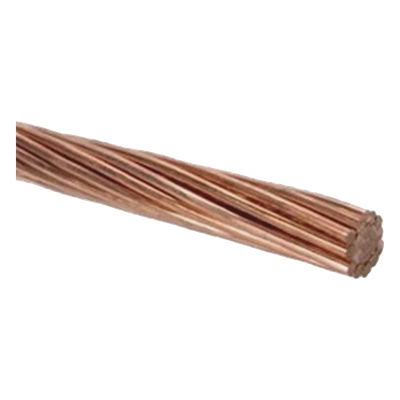 QV74 / Cable  Cobre desnudo / 4 AWG /  Semiduro 7 Hilos / Rollo de 100 m. | SIERRA STORE