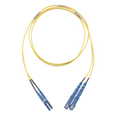 PANDUIT F92ERLNSNSNM005 - Jumper de Fibra Óptica / Monomodo OS2 9/125 / LC-SC Duplex / OFNR Riser / LSZH / 5 m (16.40 pies) / Amarillo | SIERRA STORE