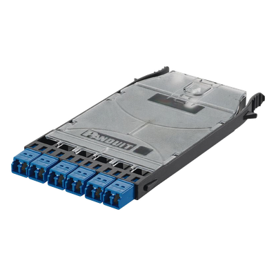 PANDUIT FHS9N-12-10N - Cassette de Fibra Óptica / 6 Puertos LC Duplex / 12 Fibras Monomodo OS2 / Color Azul | SIERRA STORE