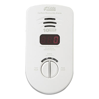 Alarma de CO enchufable 120 V CA / Pantalla digital PPM / Batería de litio sellada 10 años / Sensor electroquímico / Enchufe giratorio | SIERRA STORE