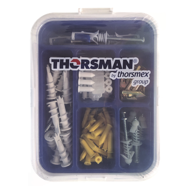 Kit de Fijación para Yeso y Tabique Hueco / 91 Piezas / Carga 5-30 kg (11.02-66.14 lb) / Temperatura -50°C a 80°C (-58°F a 176°F) / | SIERRA STORE