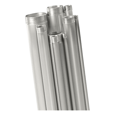 Tubo Conduit Rígido / Aluminio 6063 Sin Costura / 2 1/2" (63.5 mm) / 3.05 m (10') / Con Cople | SIERRA STORE