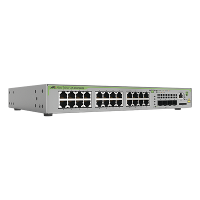 Switch Administrable Capa 3 / 24 Puertos 10/100/1000 Mbps / 4 SFP Gigabit / 56 Gbps Switching Fabric / 41.7 Mpps | SIERRA STORE