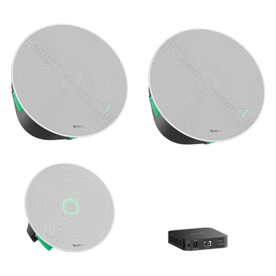Kit de Audio para Videoconferencia / Micrófono de Techo con 16 Cápsulas / Altavoces de Techo / Switch PoE Integrado / Cobertura | SIERRA STORE