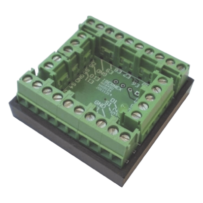 Módulo de Entradas/Salidas Digitales / 11 EN + 5 SAL / Colector Abierto 2A/48VDC / RS485 / 39x39x16 mm / 1.53x1.53x0.63 in | SIERRA STORE