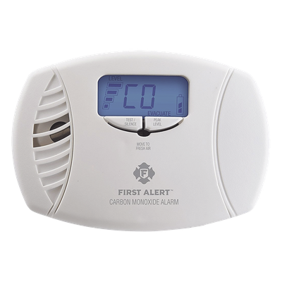 Alarma de monóxido de carbono (CO) enchufable con batería de respaldo y display digital | SIERRA STORE
