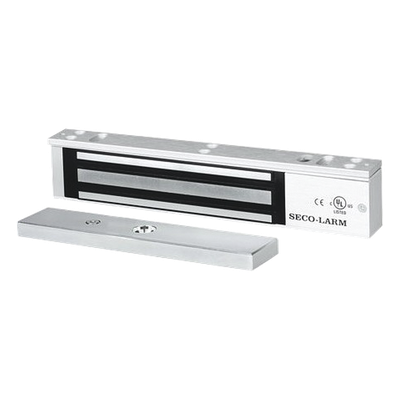 Chapa Magnética Electromagnética / 600 lb (272 kg) / 12/24 VDC Seleccionable / Sensor de Estado de Unión / LED / Uso Interior | SIERRA STORE