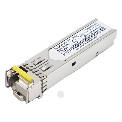 Transceptor SFP / 1000BASE-BX WDM / TX 1550 nm / Monomodo 2 km / LC Simplex / Industrial -40 °C a 85 °C (-40 °F a 185 °F) | SIERRA STORE