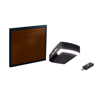 ACCESSPRO KIT-DOOR-127B - KIT COMPLETO Incluye /Puerta D/ Garage / APDOORB 12x7 Pies / Lisa Linea Central / Imitacion madera / | SIERRA STORE