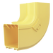 PANDUIT FRIVRA4X4LYL - Bajada Vertical Interior 90° / Radio de Curvatura 50.8 mm / Canaleta 4x4 / Tapa Integrada / PC/ABS / Amarillo | SIERRA STORE