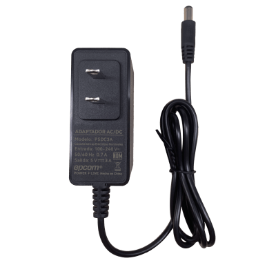Adaptador de Corriente DC / Salida 5V 3A 15W / Entrada Universal 100-240V AC / Protección Sobrecorriente y Cortocircuito / LED | SIERRA STORE