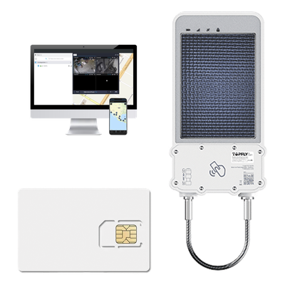 Kit Cerradura Inteligente GPS Solar / LTE Cat-M1 / RFID BLE OTA / IP67 / Batería 14400mAh / Autonomía 365 días / Panel Solar Integrado | SIERRA STORE