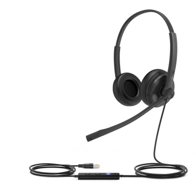Diadema USB Alámbrica / Audio HD / Cancelación de Ruido Pasivo / Dual-Ear / Plug-and-Play / Indicador LED / Multiplataforma | SIERRA STORE