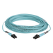 PANDUIT FX2ERLNLNSNM015 - Jumper de Fibra Óptica / OM3 50/125 / LC-LC Dúplex / OFNR Riser / Aqua / 15 m (49.21 pies) | SIERRA STORE