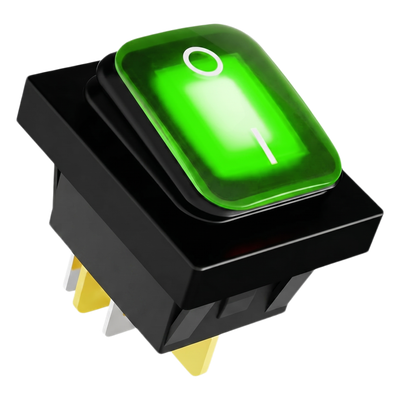 ACCESSPRO APB-03121-G - Interruptor Industrial / LED Verde / IP65 / NO-COM-NC / -40°C a 125°C / 30A / 38 x 28 x 29.5 mm | SIERRA STORE