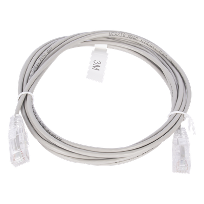 LINKEDPRO BY EPCOM LP-UT6-300-GY28 - Cable de Parcheo Slim UTP Cat6 / 3 m (9.84 ft) / 28 AWG / Gris / 1 Gbps+ | SIERRA STORE