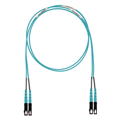 PANDUIT FX23LSNSNSNM002 - Jumper de Fibra Óptica / Multimodo OM3 50/125 / SC-SC Dúplex / LSZH / 2 m (6.56 pies) / Aqua | SIERRA STORE