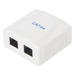LINKEDPRO BY EPCOM LP-WP-39-C6A - Caja de Pared / 2 Puertos RJ45 / Cat6A UTP / T568A-B / ABS Retardante de Llama | SIERRA STORE