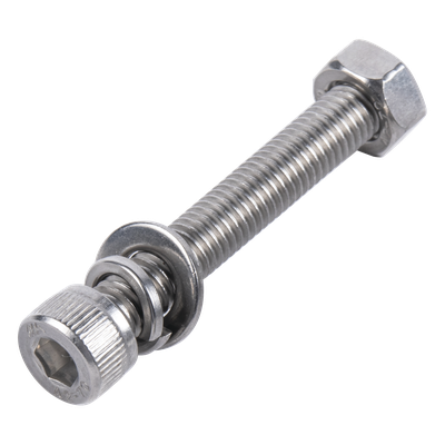 Tornillo Allen Métrico / Acero Inoxidable 304 / M8-1.25 x 25 mm / 85,000-150,000 psi / Conjunto 4 Piezas / Fotovoltaico | SIERRA STORE